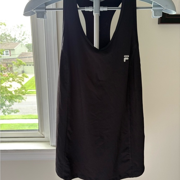 Fila Tops - Black Racerback Tank Top
